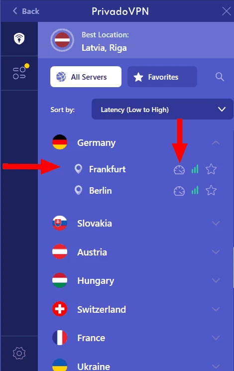PrivadoVPN — 截圖 5
